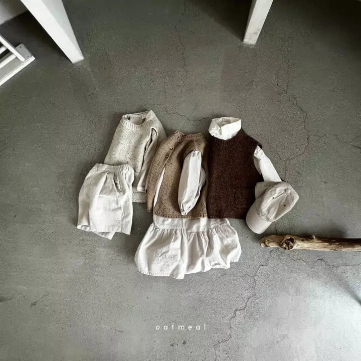 Oatmeal - Korean Children Fashion - #discoveringself - At Ddang Neff Vest - 5