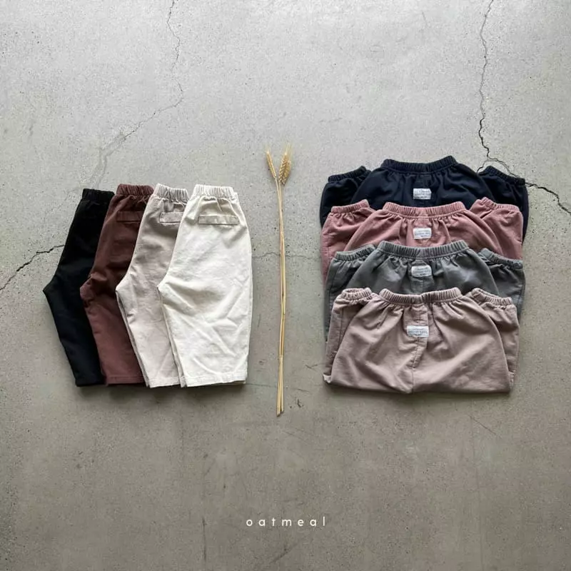 Oatmeal - Korean Children Fashion - #fashionkids - Basuc Autumn BAndingPAnts - 11