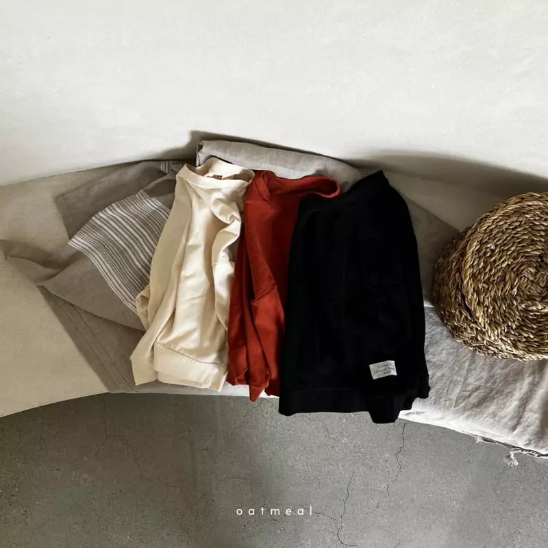 Oatmeal - Korean Children Fashion - #kidsstore - Basic Autumn Sweatshirt - 2
