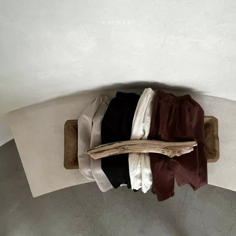 Oatmeal - Korean Children Fashion - #kidsstore - Basic Autumn Pants