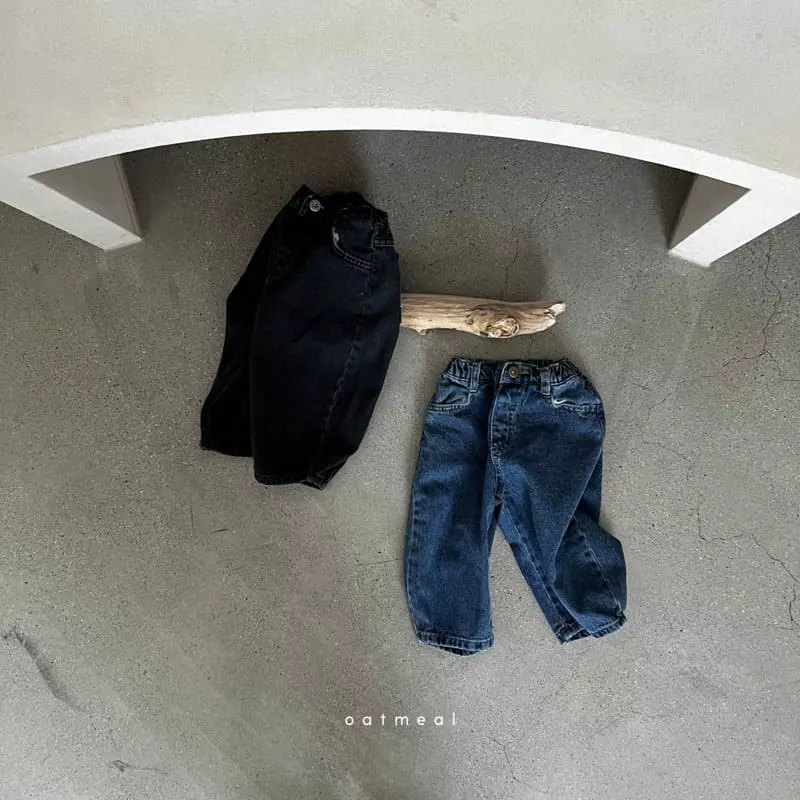 Oatmeal - Korean Children Fashion - #kidsstore - Terry Jeans - 9