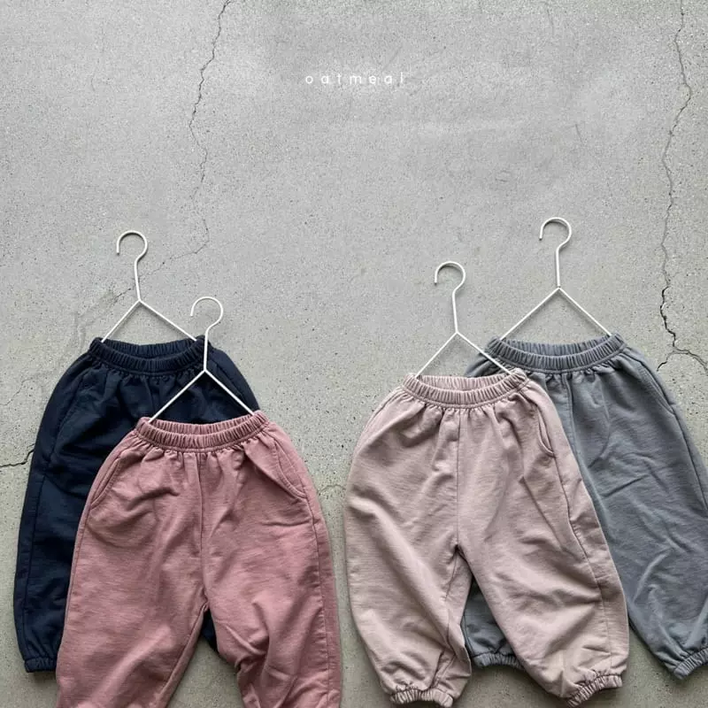 Oatmeal - Korean Children Fashion - #littlefashionista - Basuc Autumn BAndingPAnts - 2