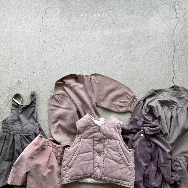 Oatmeal - Korean Children Fashion - #littlefashionista - How Cancan One-piece