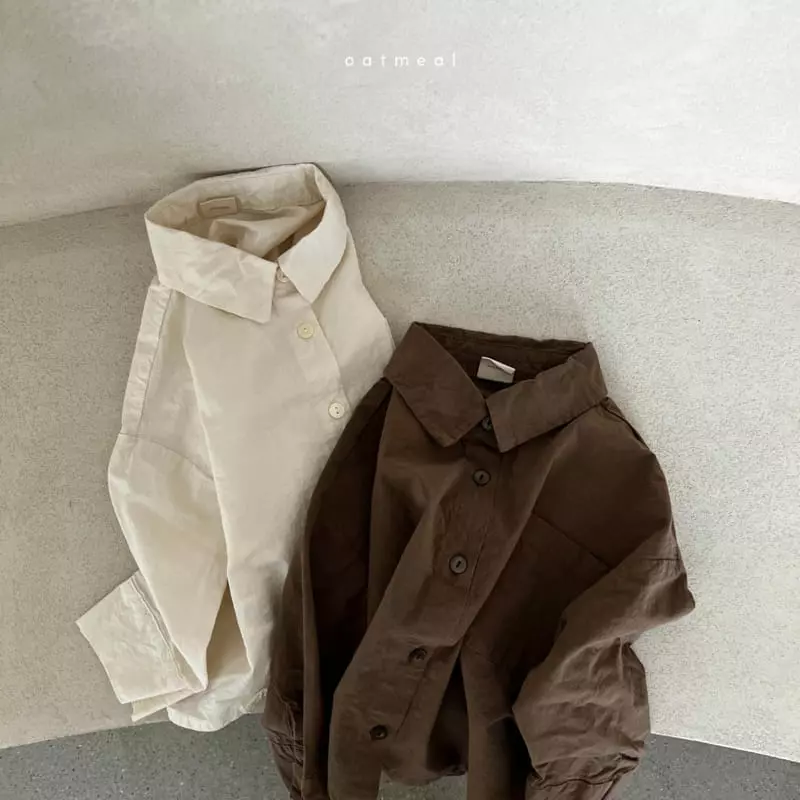 Oatmeal - Korean Children Fashion - #magicofchildhood - Going Shirt