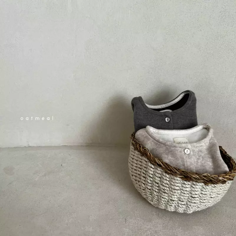 Oatmeal - Korean Children Fashion - #minifashionista - Oz Knit Cardigan