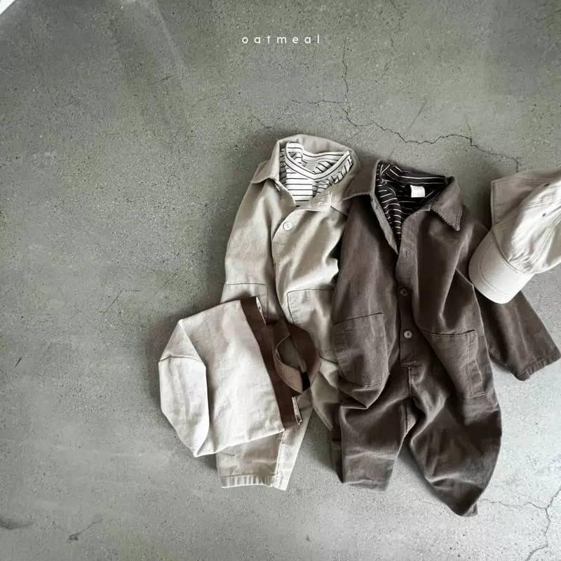 Oatmeal - Korean Children Fashion - #todddlerfashion - Leve Jumpsuit - 7