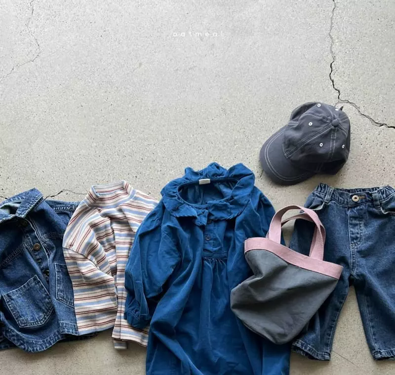Oatmeal - Korean Children Fashion - #prettylittlegirls - Rger Denim Jacket - 4