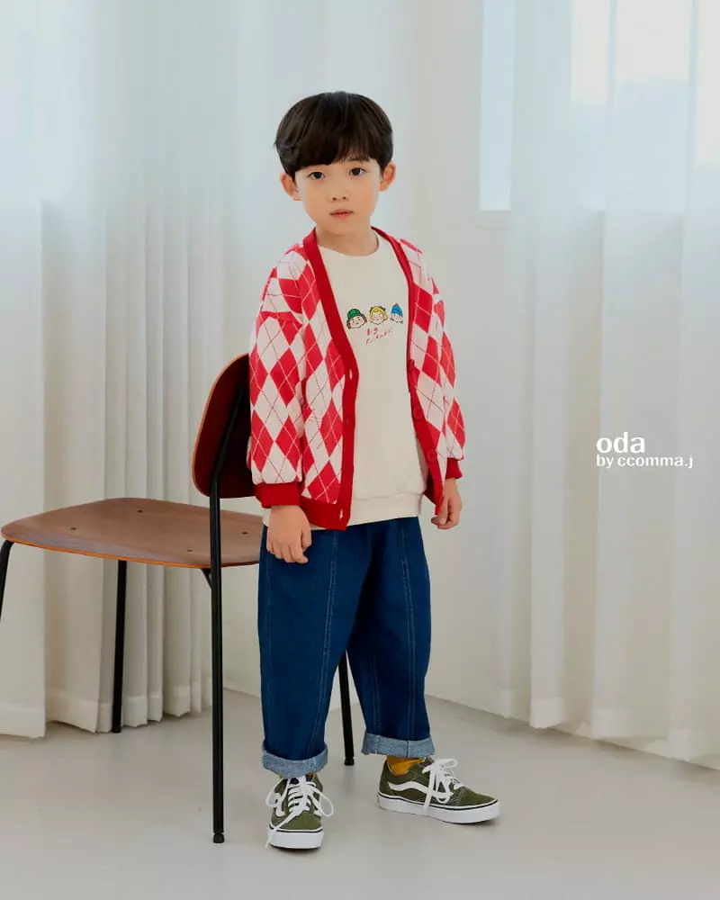 Oda - Korean Children Fashion - #Kfashion4kids - Argyle Check Cardigan - 11