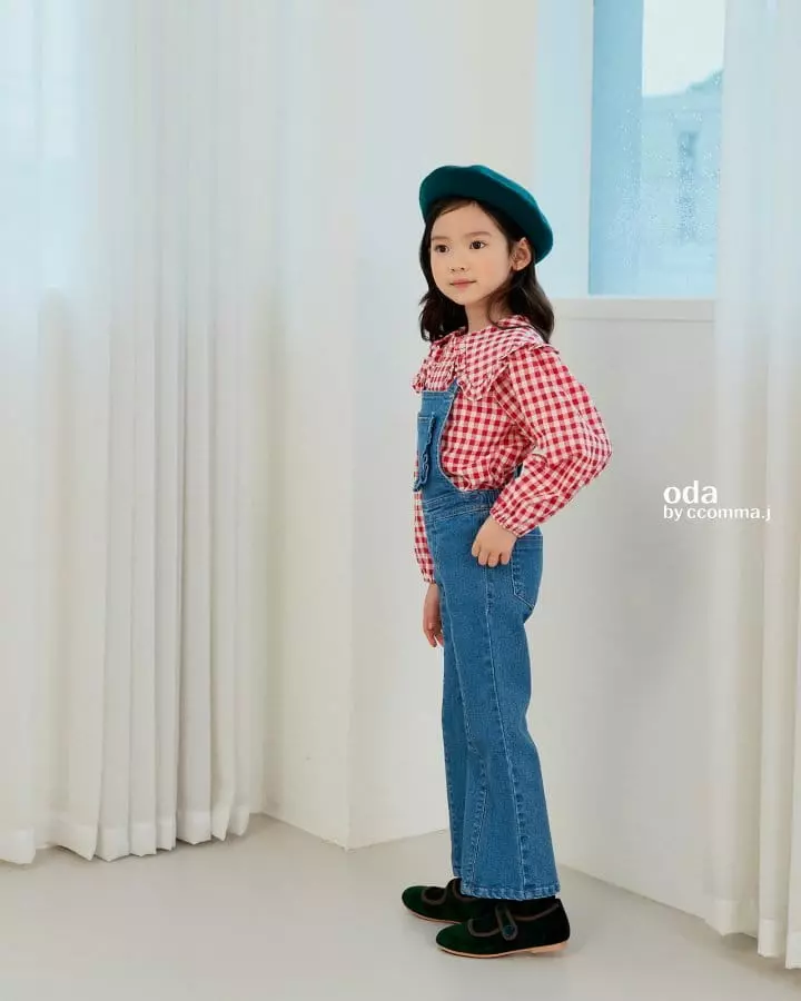 Oda - Korean Children Fashion - #Kfashion4kids - Frill Dungarees Pants - 5