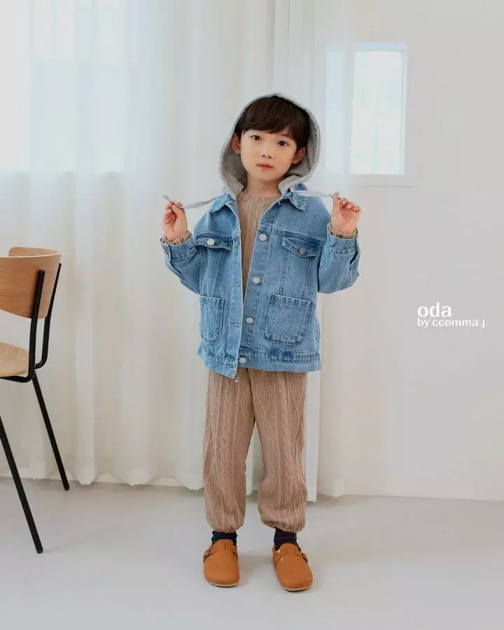 Oda - Korean Children Fashion - #Kfashion4kids - Hoody Denim JAcket - 5