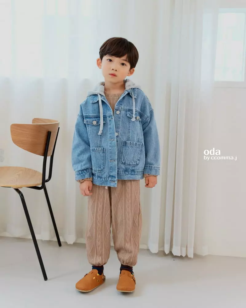 Oda - Korean Children Fashion - #childofig - Hoody Denim Jacket - 5