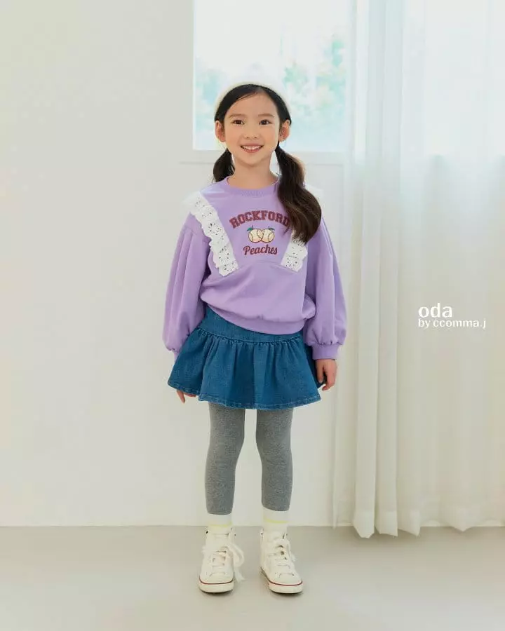 Oda - Korean Children Fashion - #childofig - Pearl Denim Skirt - 2