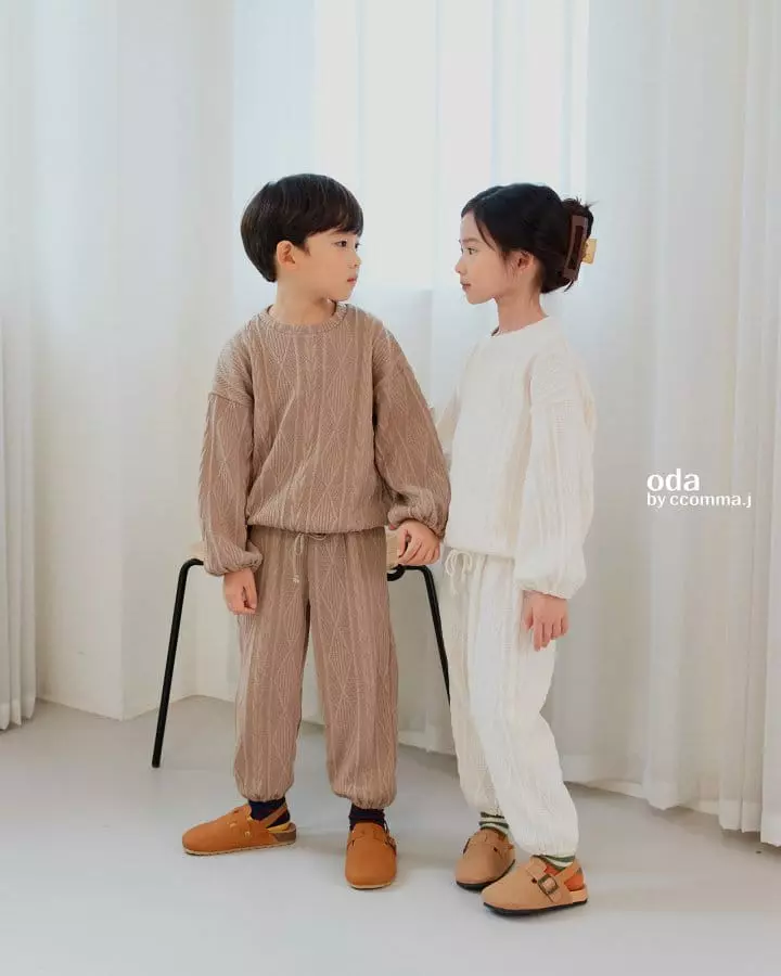 Oda - Korean Children Fashion - #childofig - Dia Knit Top Bottom Set - 12