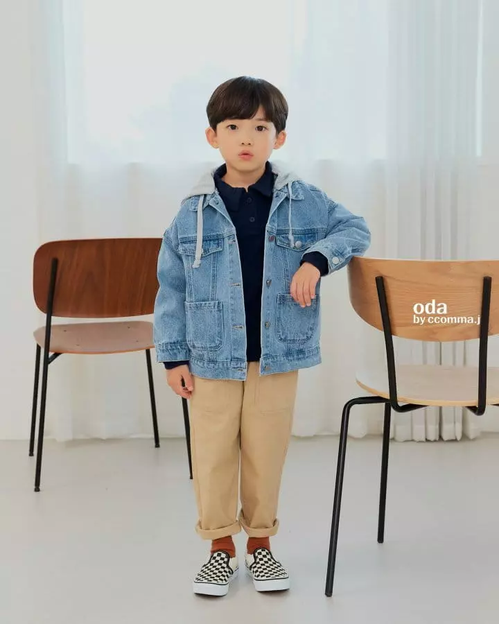 Oda - Korean Children Fashion - #childofig - Hoody Denim JAcket - 10