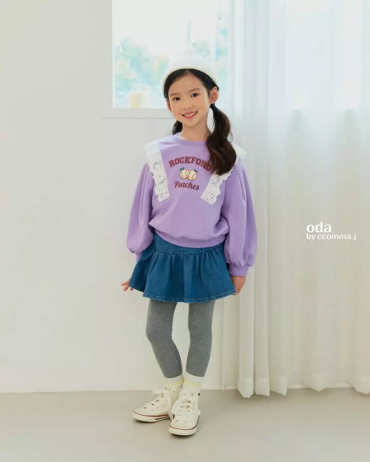 Oda - Korean Children Fashion - #childrensboutique - Pearl Denim Skirt - 3