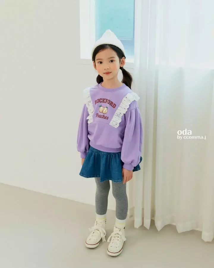 Oda - Korean Children Fashion - #childrensboutique - Pearl Denim Skirt - 4