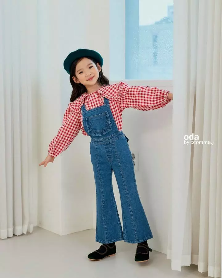 Oda - Korean Children Fashion - #fashionkids - Frill Dungarees Pants