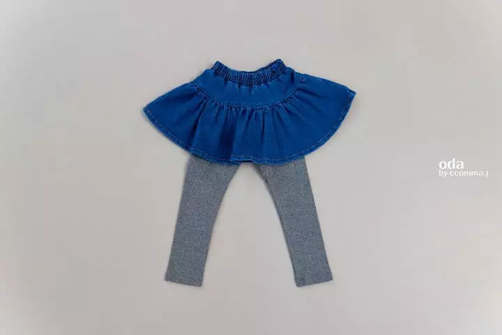 Oda - Korean Children Fashion - #fashionkids - Pearl Denim Skirt - 6