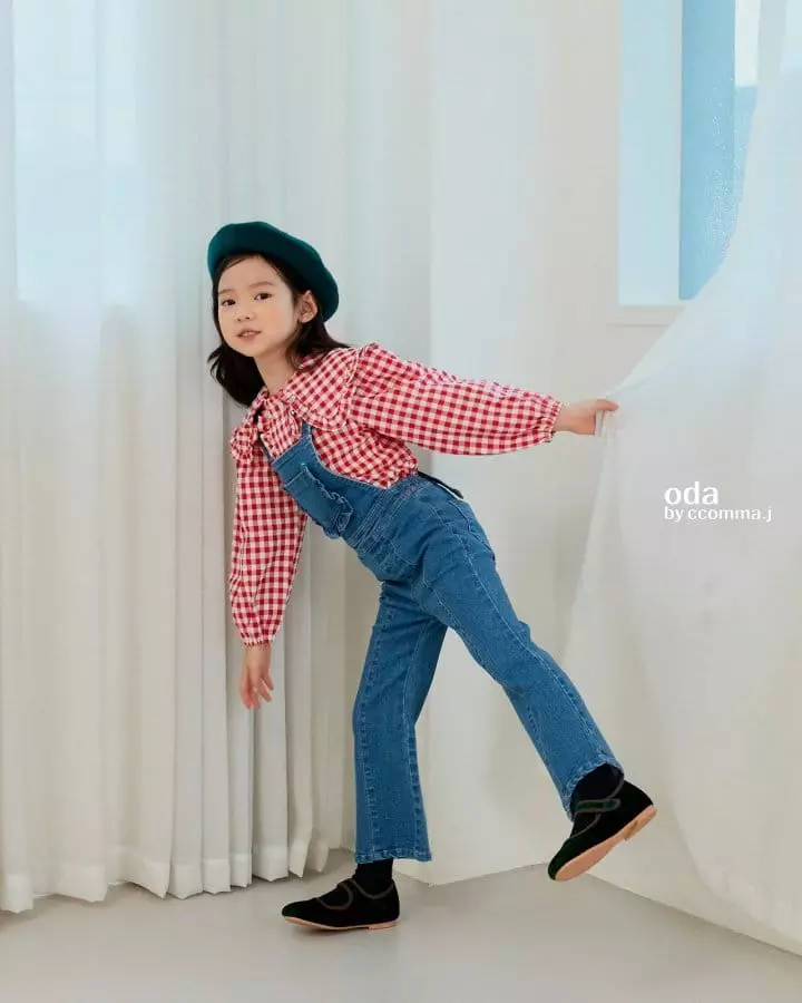 Oda - Korean Children Fashion - #kidsstore - Frill Dungarees Pants - 3
