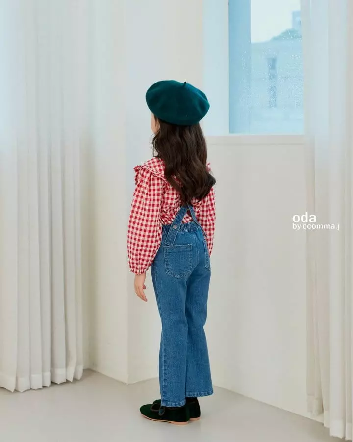 Oda - Korean Children Fashion - #kidsstore - Frill Dungarees Pants - 4