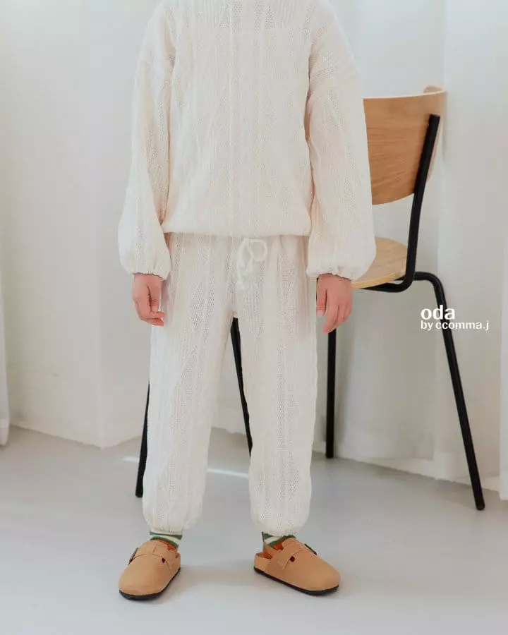 Oda - Korean Children Fashion - #kidzfashiontrend - Dia Knit Top Bottom Set - 5