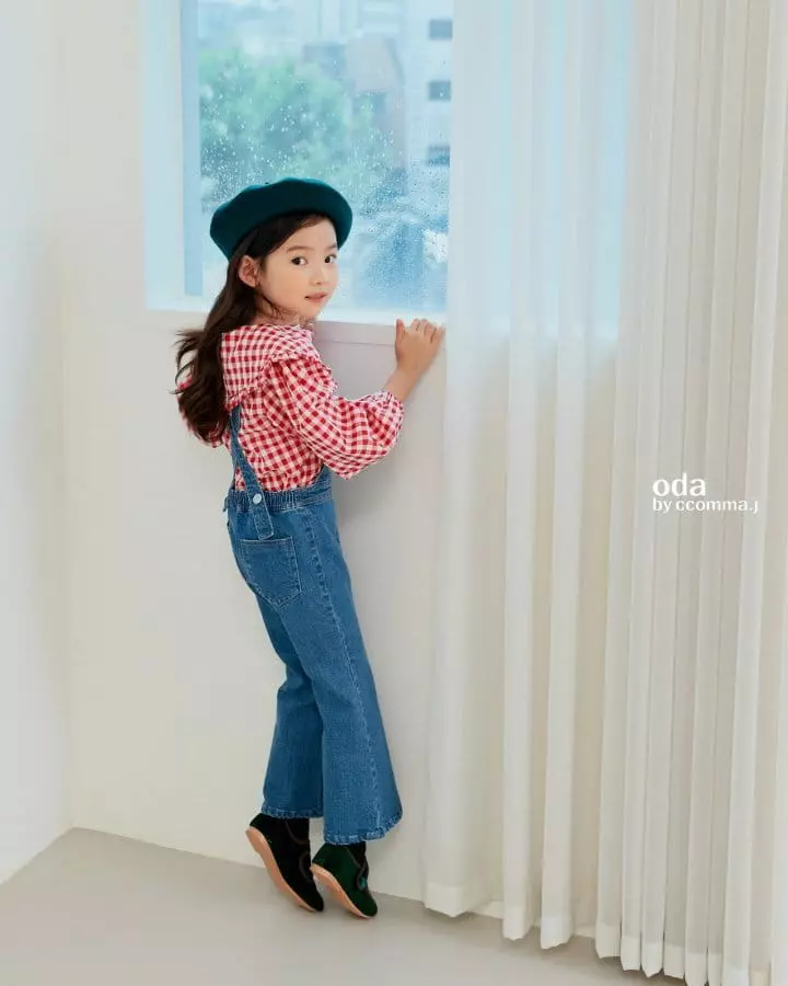 Oda - Korean Children Fashion - #littlefashionista - Frill Dungarees Pants - 6