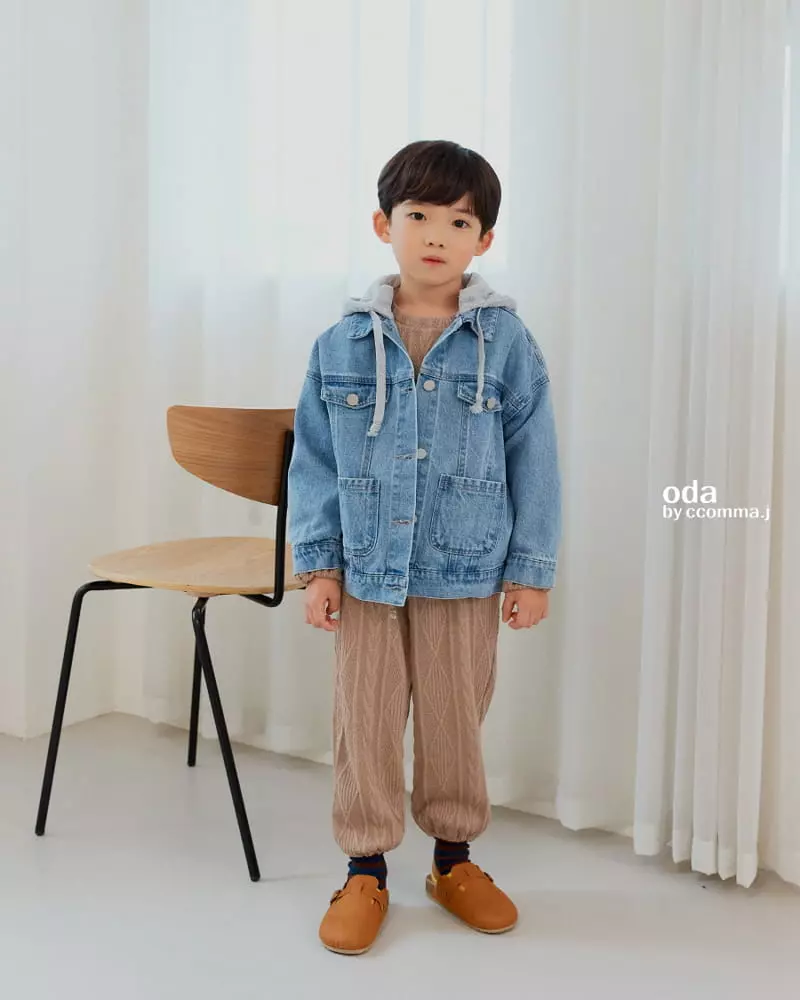 Oda - Korean Children Fashion - #magicofchildhood - Hoody Denim Jacket