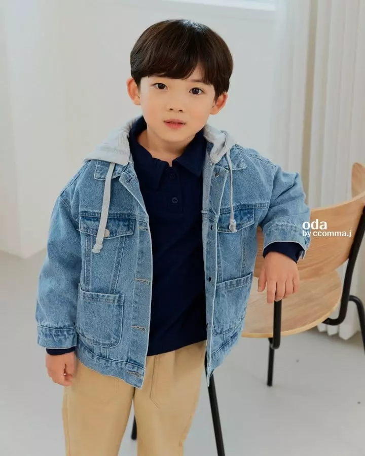 Oda - Korean Children Fashion - #magicofchildhood - Hoody Denim JAcket - 7