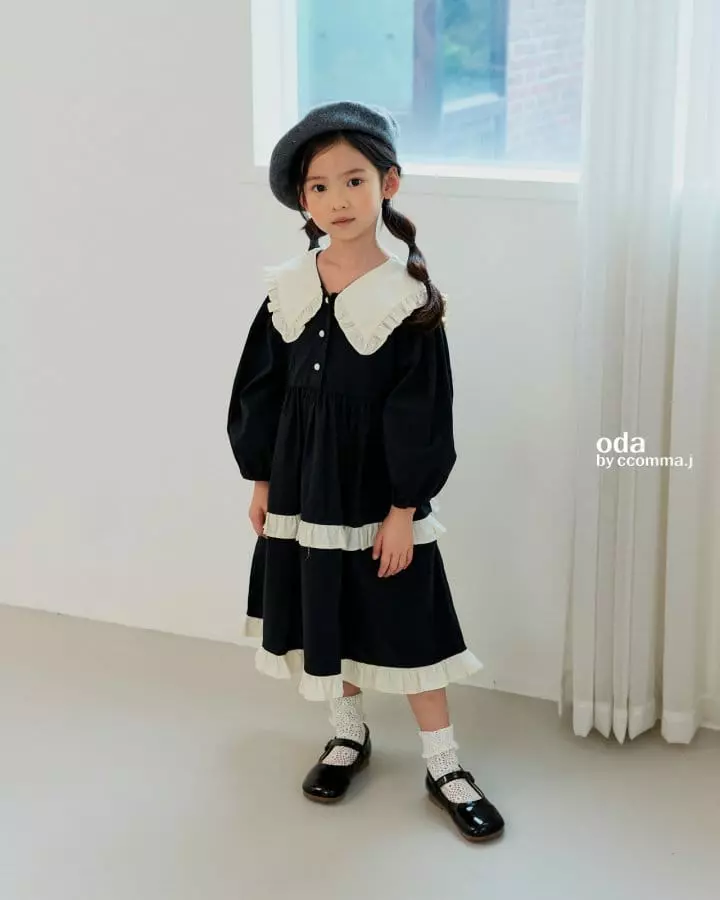 Oda - Korean Children Fashion - #todddlerfashion - Line One-piece