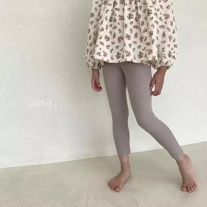 Ohho - Korean Children Fashion - #Kfashion4kids - Dove Rib Leggings - 7