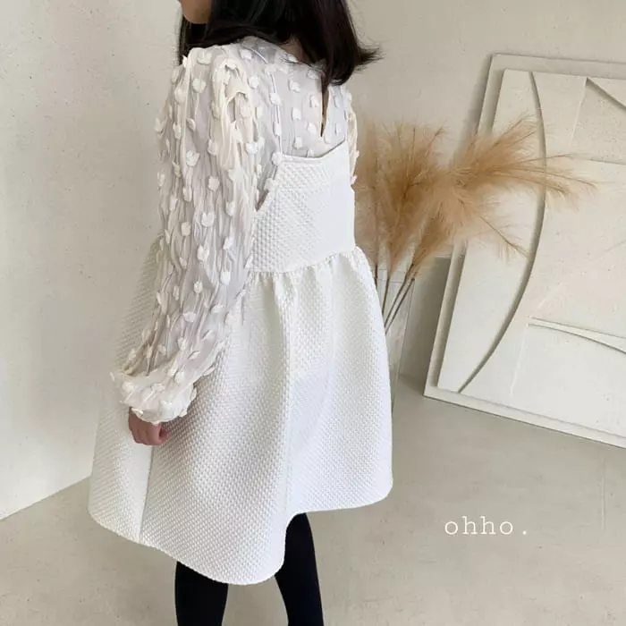 Ohho - Korean Children Fashion - #stylishchildhood - Volume String One-piece - 4