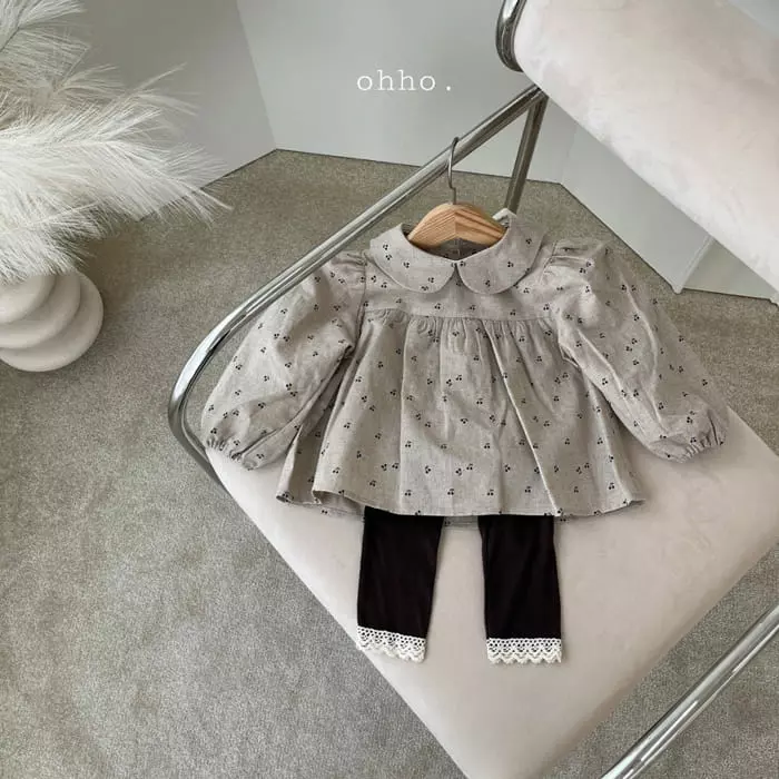 Ohho - Korean Children Fashion - #childrensboutique - Bbang Round Blouse - 7