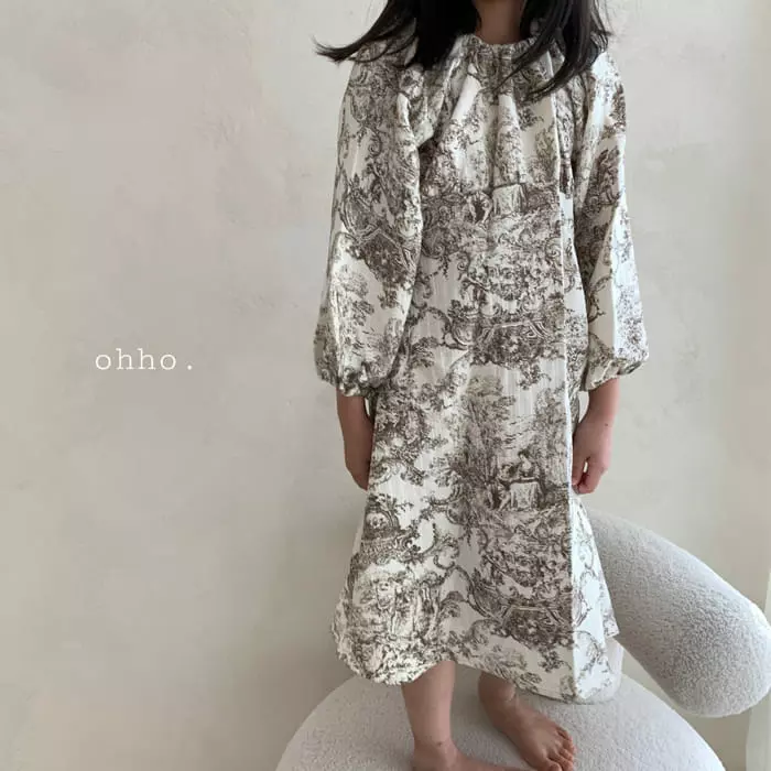 Ohho - Korean Children Fashion - #childrensboutique - Blan One-piece - 6