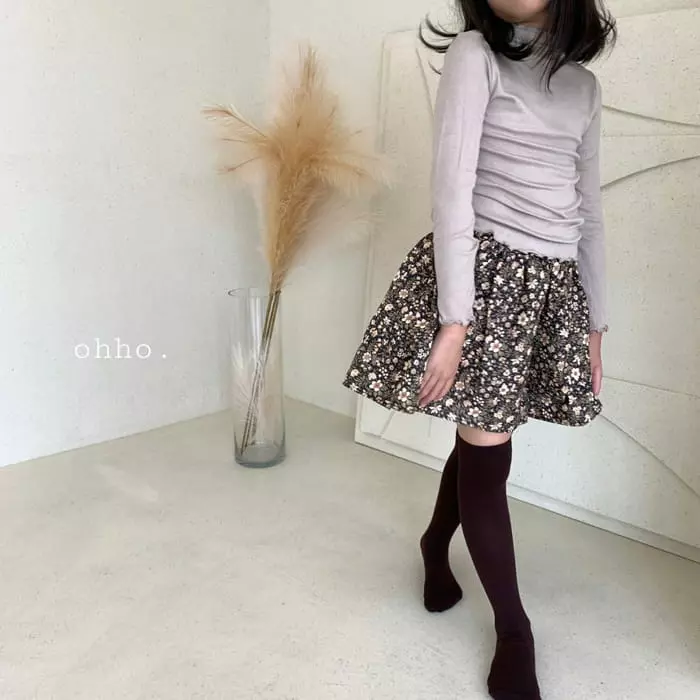 Ohho - Korean Children Fashion - #childrensboutique - Florall Skirt Pants - 2