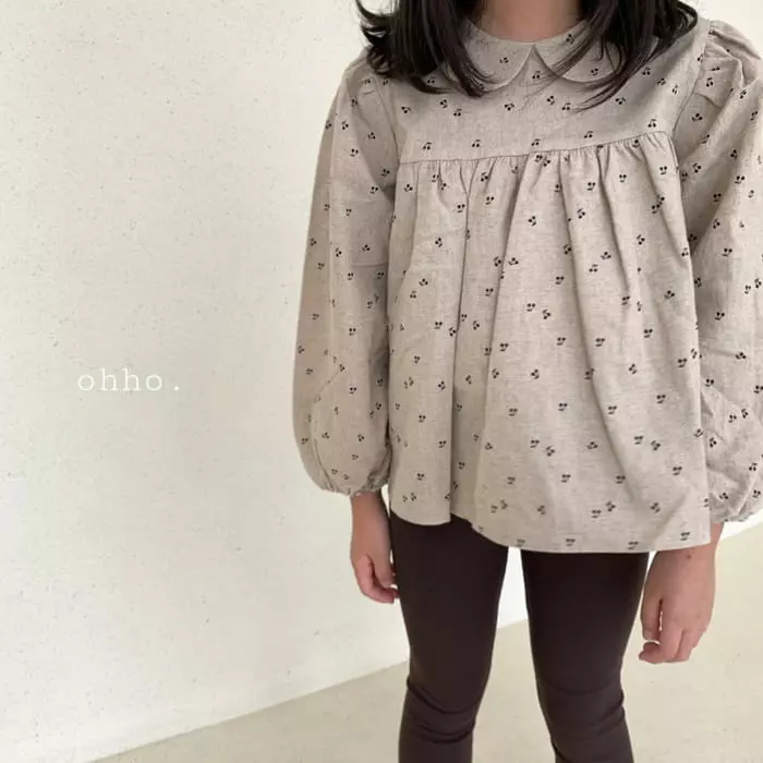 Ohho - Korean Children Fashion - #designkidswear - Bbang Round Blouse - 8