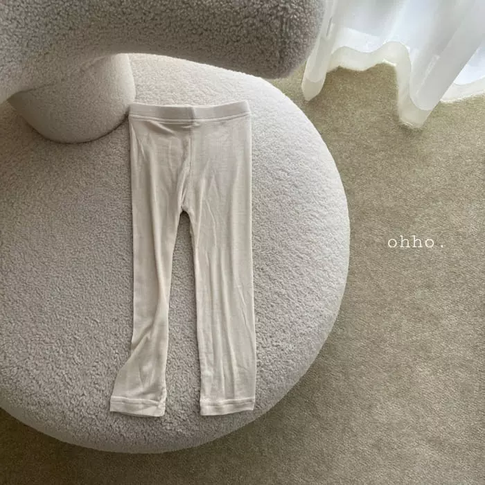 Ohho - Korean Children Fashion - #designkidswear - Dove Rib Leggings