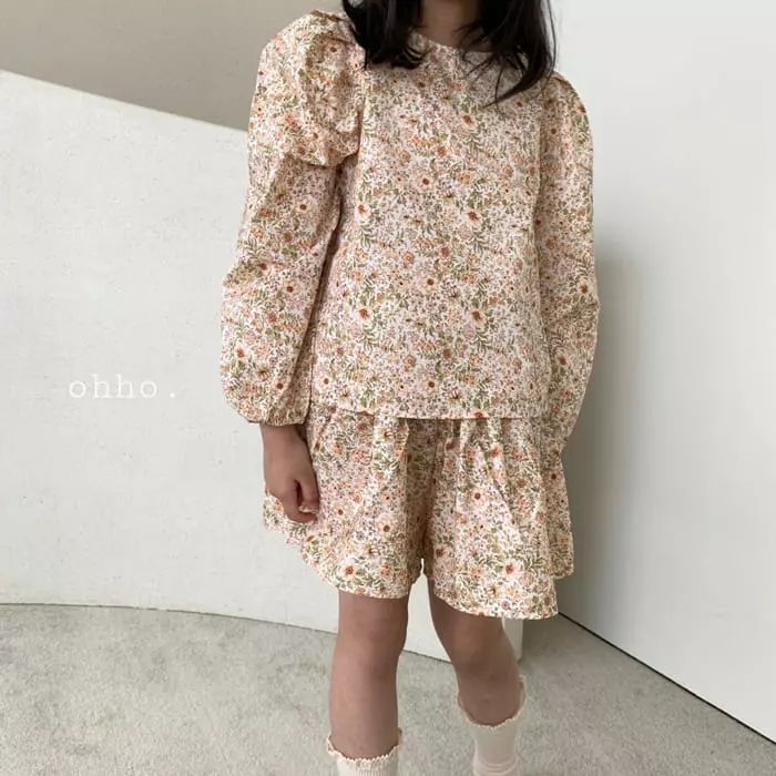 Ohho - Korean Children Fashion - #discoveringself - Floral Blouse