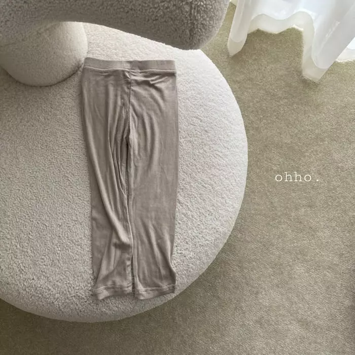 Ohho - Korean Children Fashion - #fashionkids - Dove Rib Leggings - 3