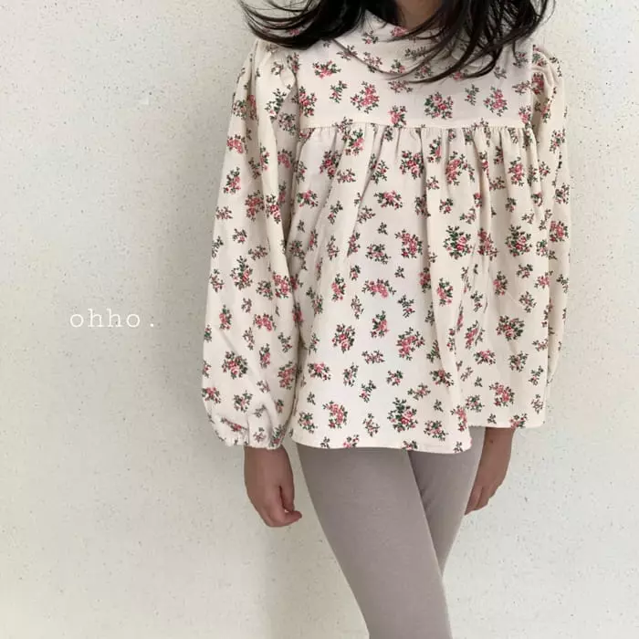 Ohho - Korean Children Fashion - #kidsshorts - Bbang Round Blouse - 11