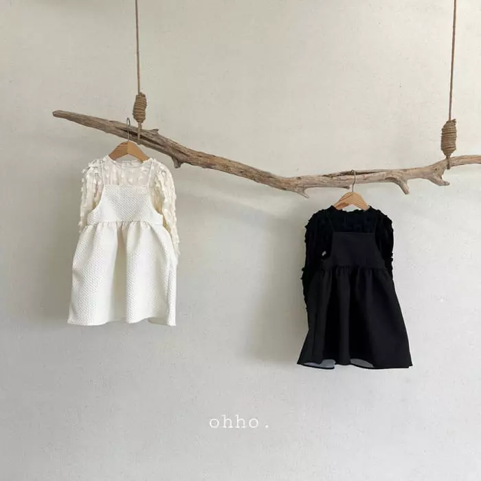Ohho - Korean Children Fashion - #kidsshorts - Volume String One-piece - 9