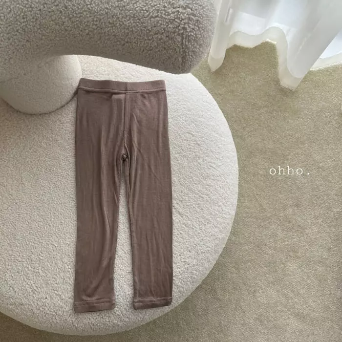Ohho - Korean Children Fashion - #fashionkids - Dove Rib Leggings - 4