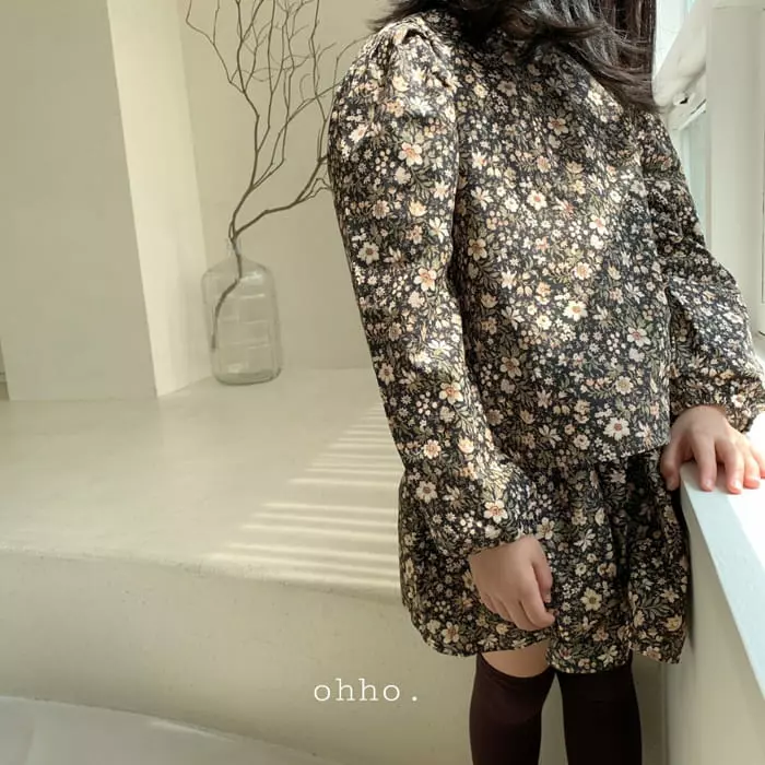 Ohho - Korean Children Fashion - #littlefashionista - Floral Blouse - 7