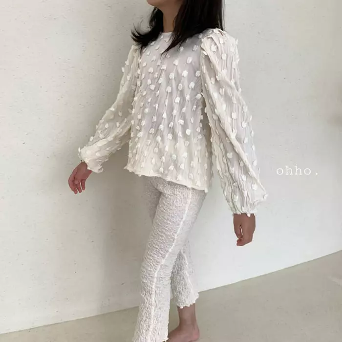 Ohho - Korean Children Fashion - #magicofchildhood - Swan Blouse - 2