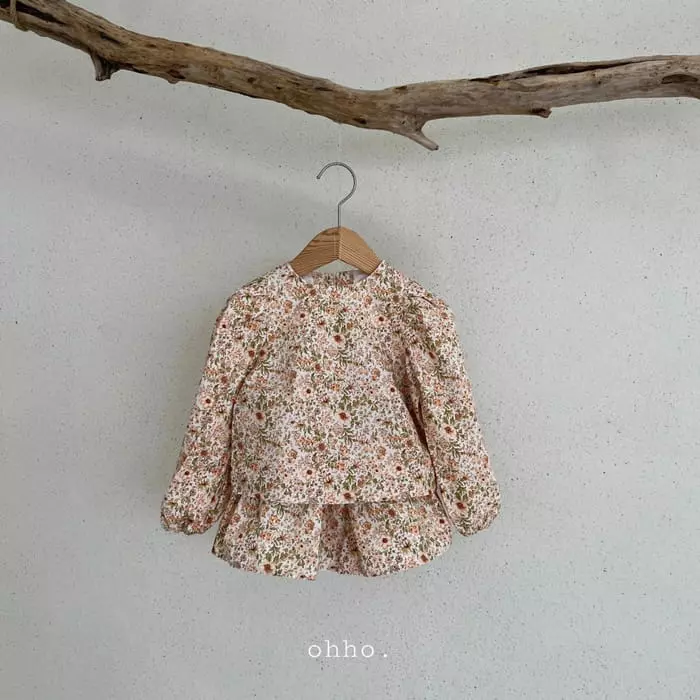Ohho - Korean Children Fashion - #magicofchildhood - Floral Blouse - 8