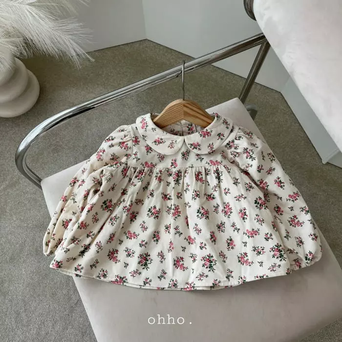 Ohho - Korean Children Fashion - #prettylittlegirls - Bbang Round Blouse - 2