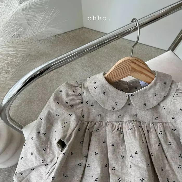 Ohho - Korean Children Fashion - #stylishchildhood - Bbang Round Blouse - 5