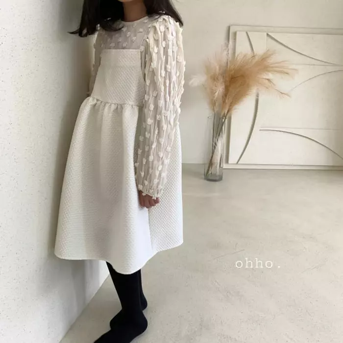 Ohho - Korean Children Fashion - #stylishchildhood - Volume String One-piece - 3