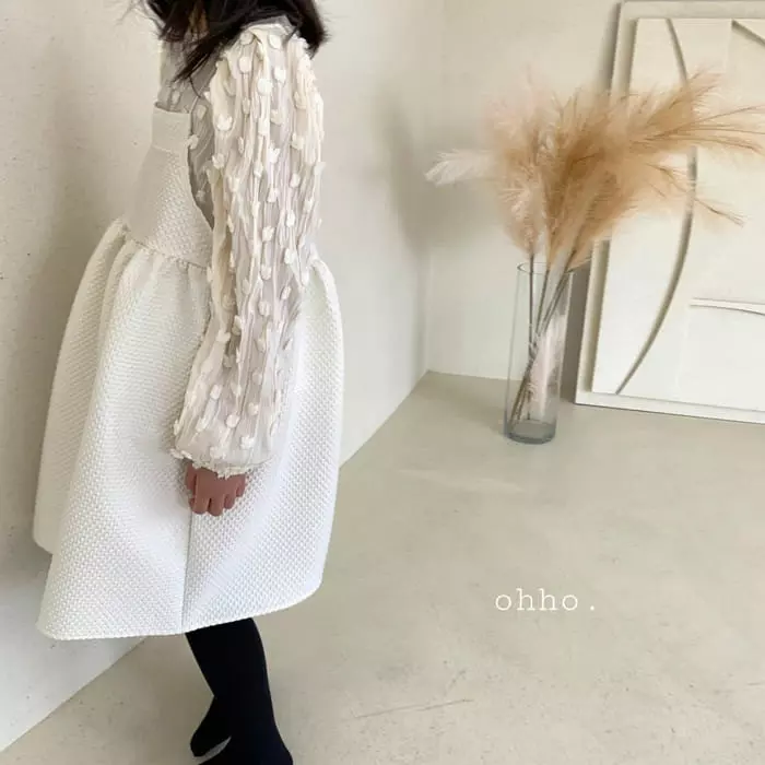 Ohho - Korean Children Fashion - #todddlerfashion - Volume String One-piece