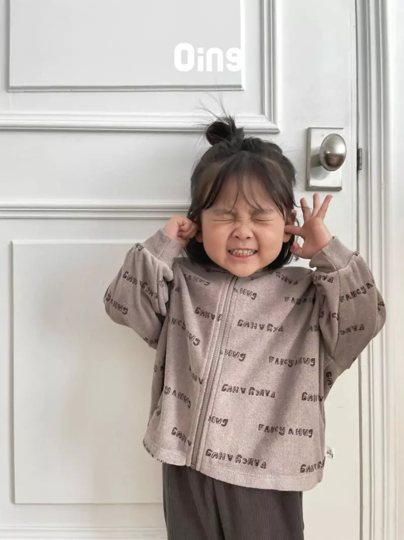 Oing - Korean Children Fashion - #Kfashion4kids - Hug Zip-up Jumper