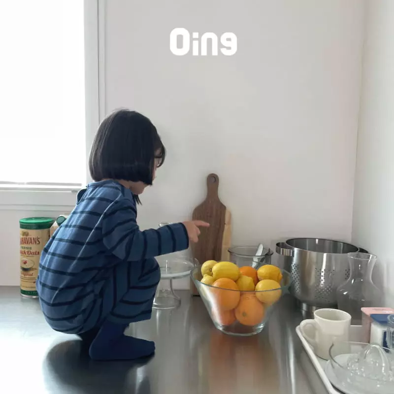 Oing - Korean Children Fashion - #designkidswear - Stripes Top Bottom Set - 3